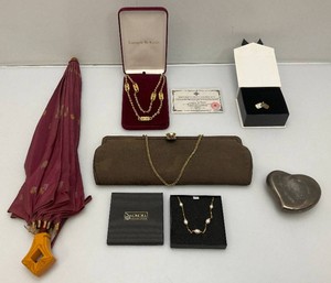 Misc. Vintage Necklaces And More Including Camrose & Kross Jacqueline Kennedy Reproduction Necklace With COA