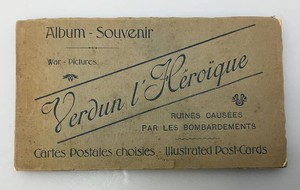 Antique War Postcards Verdun L Heroique WWI Bombed Out Areas Album Souvenir