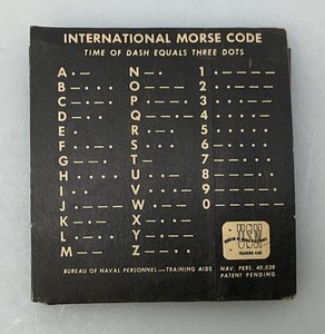 WW2 Handheld Morse Code Device By Th U.S. Navy Bureau Of Personnel Training Aid International 2 12 x 2 34