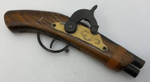 Vintage Flint Lock Pistol Cap Gun 9 (Seems To Work)