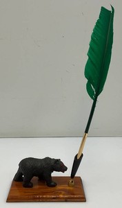 Vintage Miniature YELLOWSTONE National Park Bear Pen Holder Souvenir
