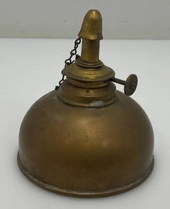 Vintage Brass Oil Hand Lamp With Snuffer 3 12 x 3 34