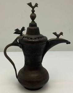 Vintage Miniature Etched Brass Turkish Style Teapot 8