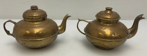 Vintage Brass Teapots 4 12 x 5