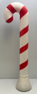 Vintage 40 Candy Cane Blow Mold (Needs Light)