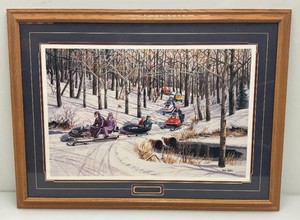 28 x 38 Framed Behind Glass KEN ZYLLA Rush Creek Trail Print 9109600