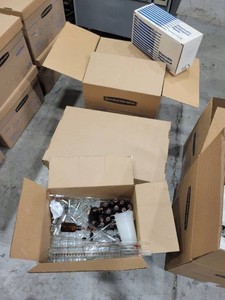 Lot of 4 Boxes of Lab Supplies (615220) As Is
