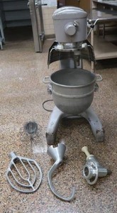 FREE STANDING CONVENTIONAL HOBART HEAVY DUTY STAND MIXER WITH  ATTACHMENTS