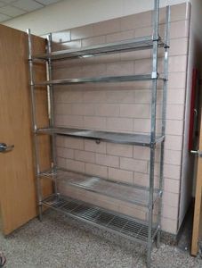 NSF STAINLESS STEEL STORAGE RACK