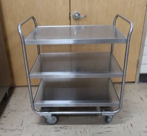 NSF STAINLESS STEEL KITCHEN  CART
