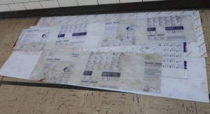 5 MISC PLEXI GLASS SHEETS