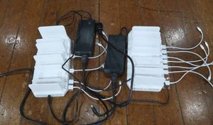 2 UNITEK 120W 10 PORT USB SMART CHARGING STATIONS 2 SWITCH ADAPTOR