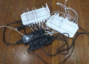 2 UNITEK 120W 10 PORT USB SMART CHARGING STATIONS 2 SWITCH ADAPTOR