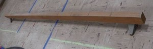 SHORT WOODEN BALANCE BEAM