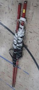 RED POLE VOLLEYBALL NET