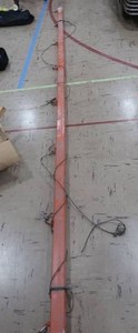 BIG HEAVY METAL POST WITH HOOKS FOR HANGING