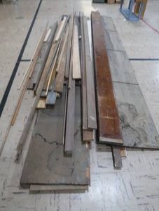 PILE OF WOOD AND TRIMS