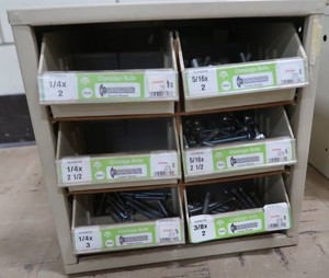 6 DRAWER METAL CABINET (FILLED)