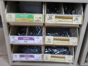 6 DRAWER METAL CABINET (FILLED)