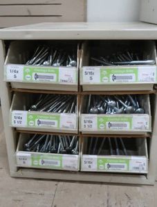 6 DRAWER METAL CABINET (FILLED)