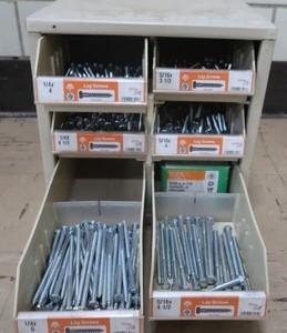 6 DRAWER METAL CABINET (FILLED)