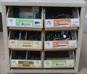 6 DRAWER METAL CABINET (FILLED)