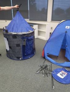 POP UP KIDS CASTLE AND TENT
