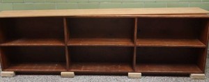 LONG WOODEN SHELF WITH EXTRA TOP