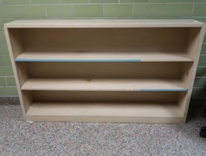 LARGE SOLID WOOD SHELF