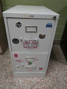 2 DRAWER  METAL FILING CABINET