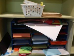 Lot of construction paper