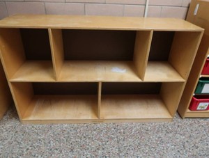 NICE SOLID 5 CUBBY SHELF