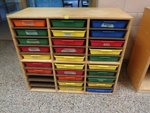 CHILDCRAFT 30 SLOT PAPER ORGANIZATION RACK
