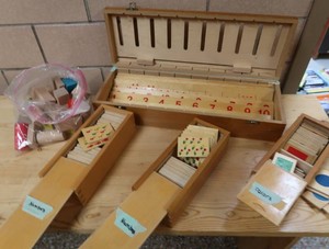 WOODEN DESK  VINTAGE WOODEN GAME