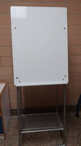NICE METAL RACK WHITE BOARD AND HOOKS