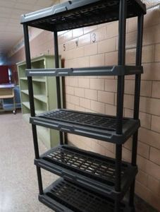 HEAVY DUTY PLASTIC 5 TIER SHELF