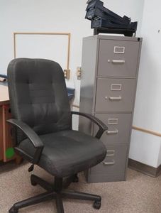 EXECUTIVE CHAIR & FILE CABINET