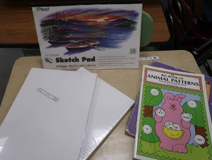 OFFICE WHITE TAG SHEETS, SKETCH PAD & ANIMAL PATTERNS