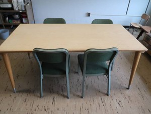 RECTANGULAR TABLE AND 4 CHAIRS