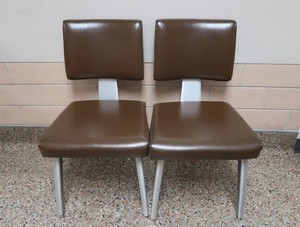 NICE BROWN VINTAGE OFFICE CHAIRS