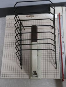 JUMBO PAPER CUTTER-FILE RACK-HOLE PUNCH