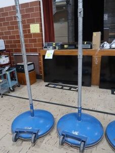 OLYMPIA SPORTS VOLLEYBALL POLES ON WHEELS (2)
