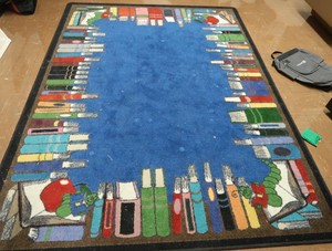 BLUE BOOKS RUG