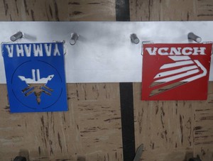 HONDAYAMAHA METAL SIGN