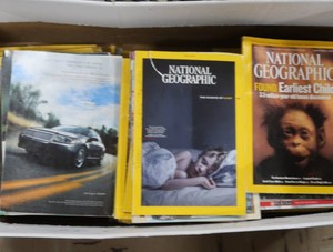 LARGE LOT ON NATIONAL GEOGRAPHIC MAGAZINES