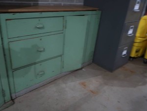 ANTIQUE ALPINE PAINTED CABINET