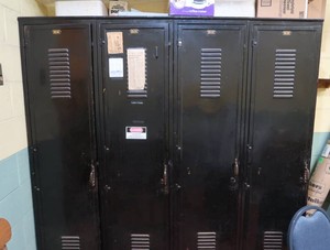 OVERSIZED VINTAGE METAL LOCKERS