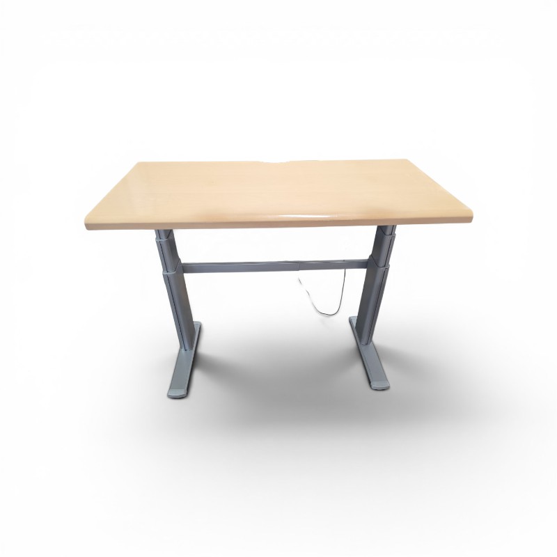 Steelcase Height Adjustable Power Desk Retails New for $2144 and measures 48 wide  24 deep  adjusts between 26.5 to 51.75 tall