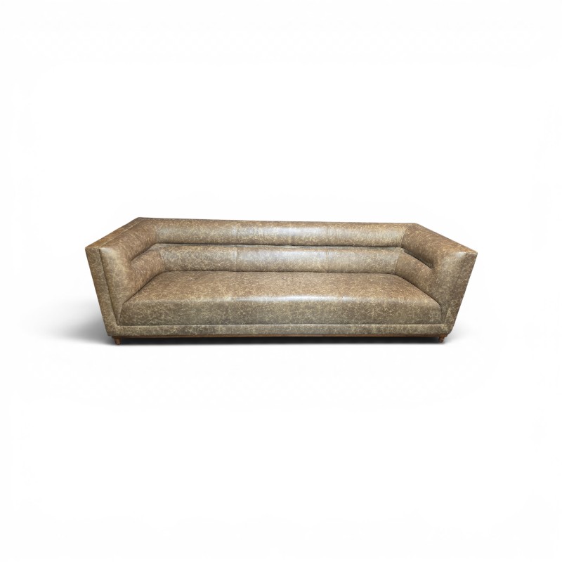 Armen Living Brea Leather Sofa Retails for $5000 that measures 104 wide  34 deep
