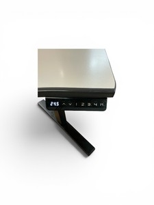 Corner Shaped Sit-Stand Power Desk  Dimensions 46 x 46 24-50